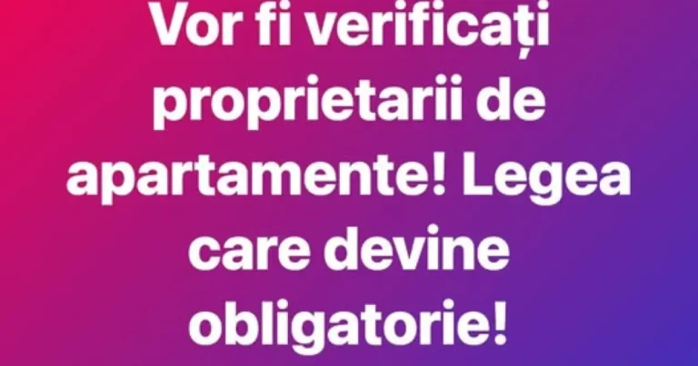 VERIFICĂRI ÎN APARTAMENTE